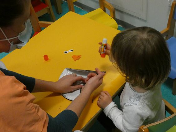 Activité peinture, réalisation de pingouins. Activité peinture, réalisation de pingouins.