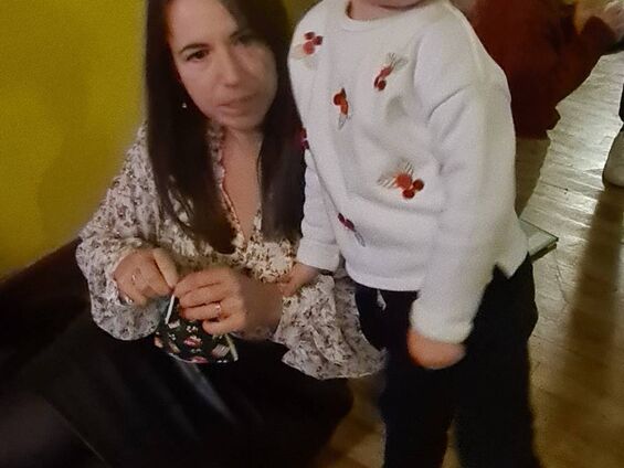 Distribution de cadeaux par le Père Noël