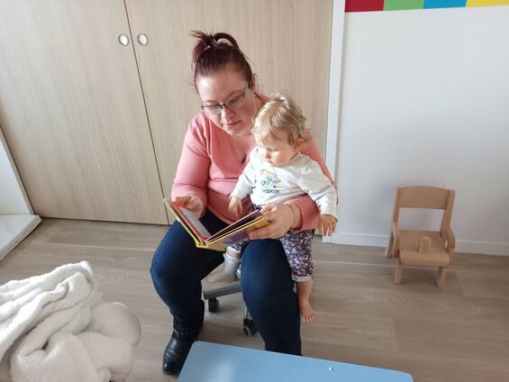 et petite lecture avec moment des livres POP UP
