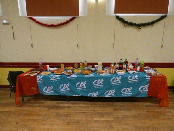 Fête de Noël 2019, subventionnée par le Crédit Agricole de Villeneuve-sur-Aisne
