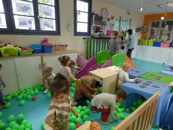 Motricité à la crèche.