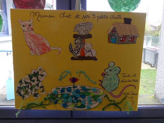 Affiche du spectacle réalisé par les enfants de la crèche. Affiche du spectacle réalisé par les enfants de la crèche.